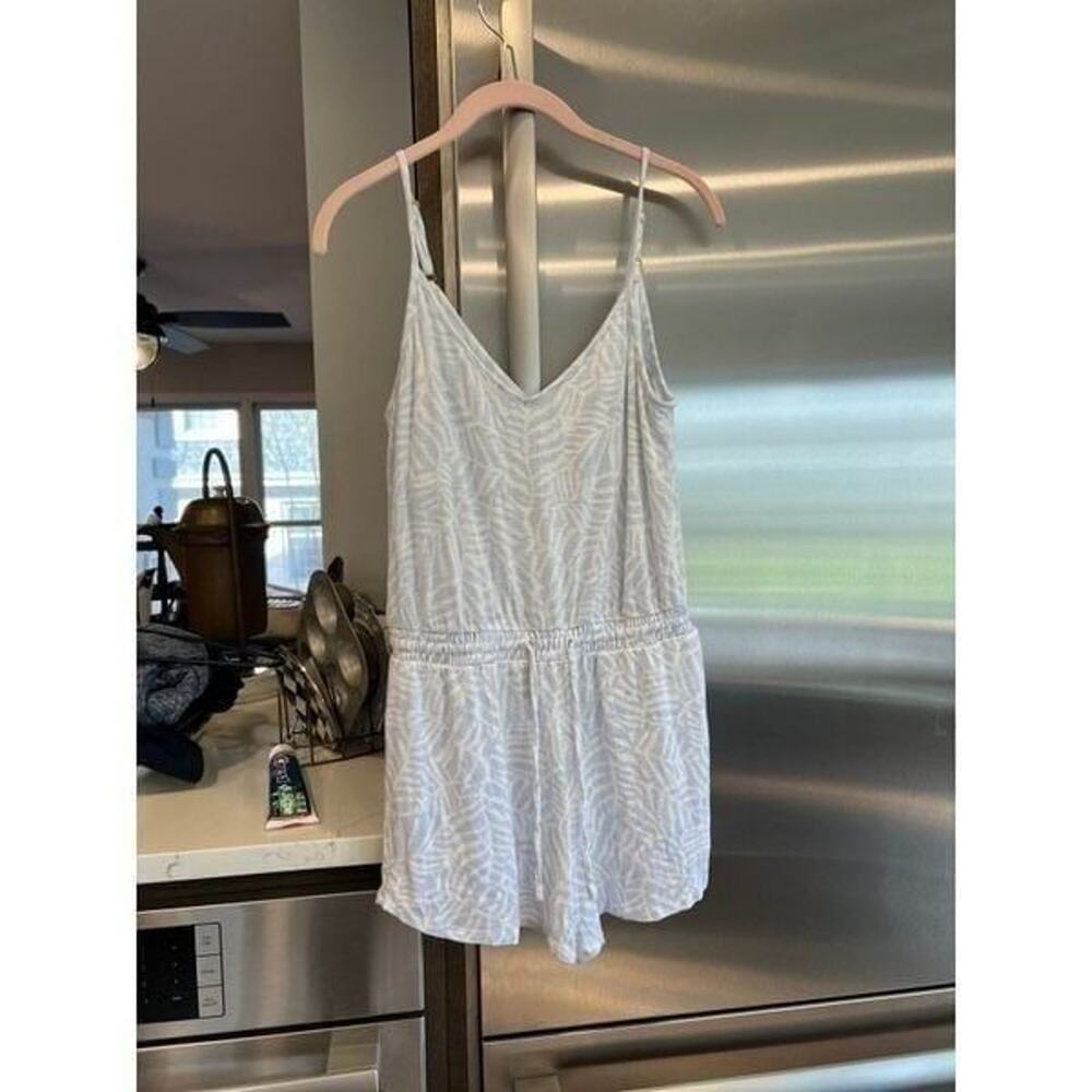 Soma pajamas small l jumpsuit‎ romper modal blend gray soft cute